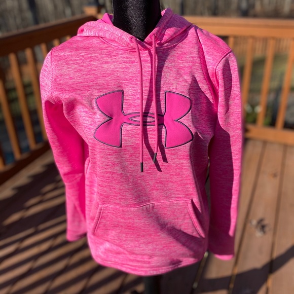 Pink Under Armour Cold Gear Hoodie - Picture 1 of 4
